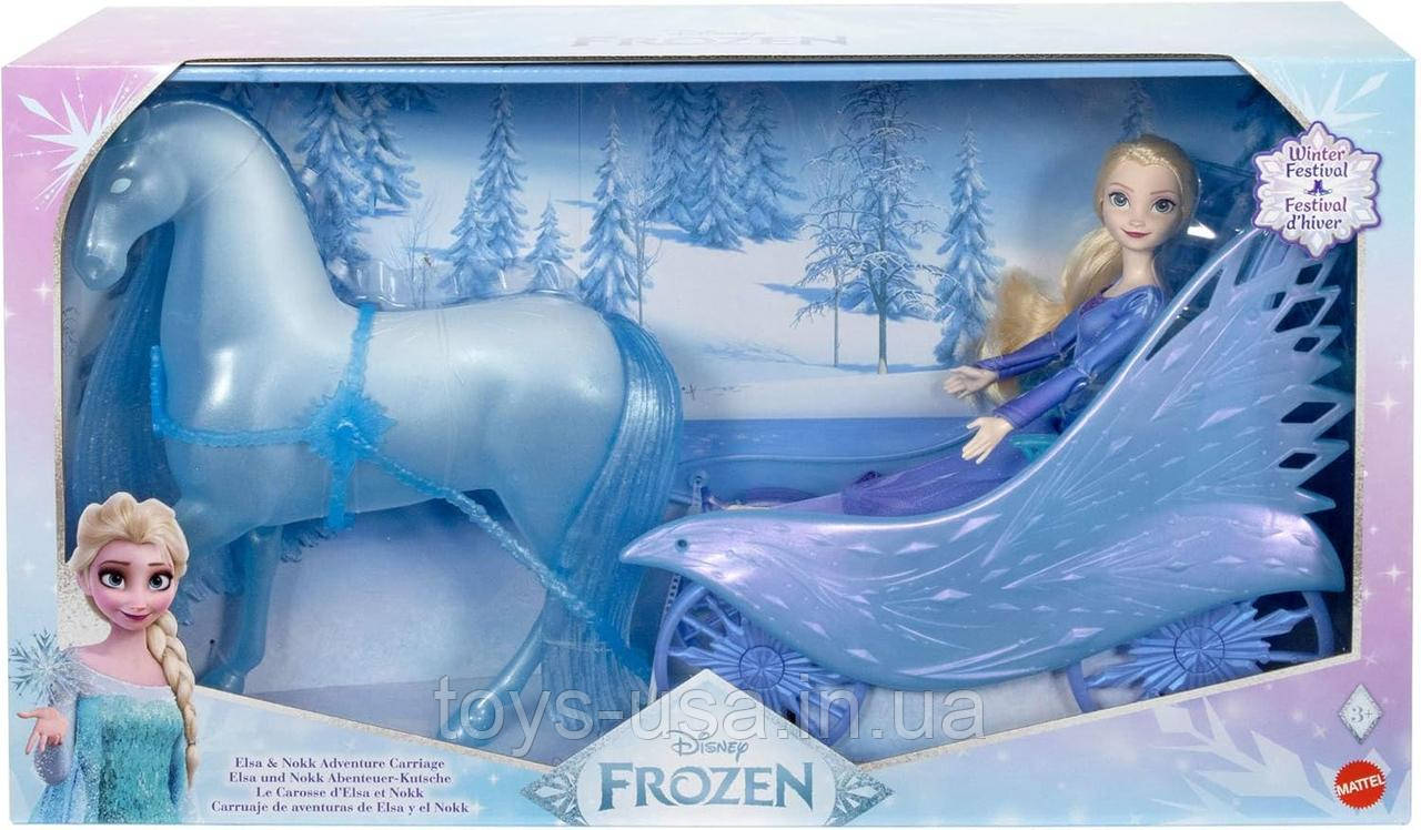 Лялька Ельза та Інтерактивний Кінь Нокк Холодне Серце Disney Frozen Elsa Fashion and Nokk, фото 1