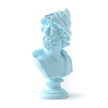 Гіпсовий бюст-скульптура Перикл (блакитний), 32,5 см