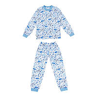 Піжама дитяча тепла для хлопчика GABBI ТЕПЛА-2 на зріст 116 Синій (10917)