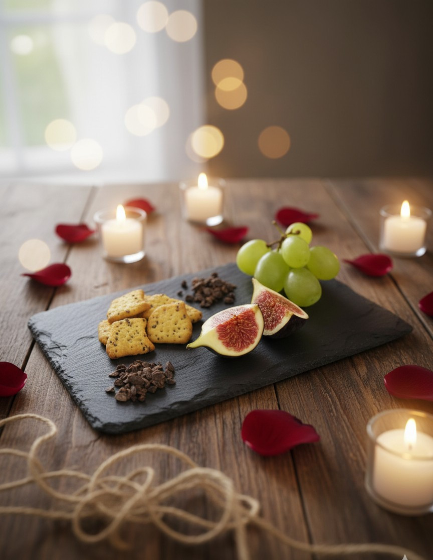 Тарілка сланцева 22*19,5 см для подачі, фото 1