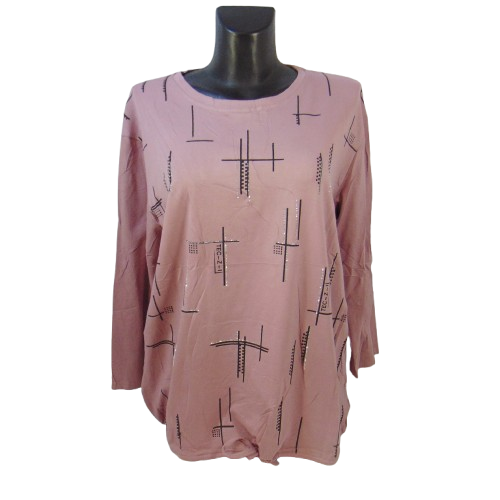 Джемпер жіночий котон L пудровий Levisha L2707, фото 1