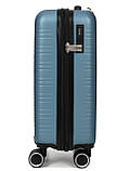 Валіза Франція мала S блакитна 55х35х20+3см/38л/2.6кг/Worldline 627, фото 6