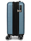 Валіза Франція мала S блакитна 55х35х20+3см/38л/2.6кг/Worldline 627, фото 8