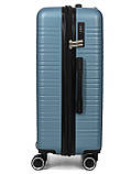 Валіза Франція середня M блакитна 66х44х28+3см/74л/3.5кг/Worldline 627, фото 6