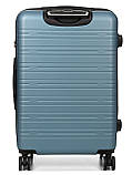 Валіза Франція середня M блакитна 66х44х28+3см/74л/3.5кг/Worldline 627, фото 3