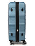 Валіза Франція велика L блакитна 76х49х31+3см/110л/4.2кг/Worldline 627, фото 7