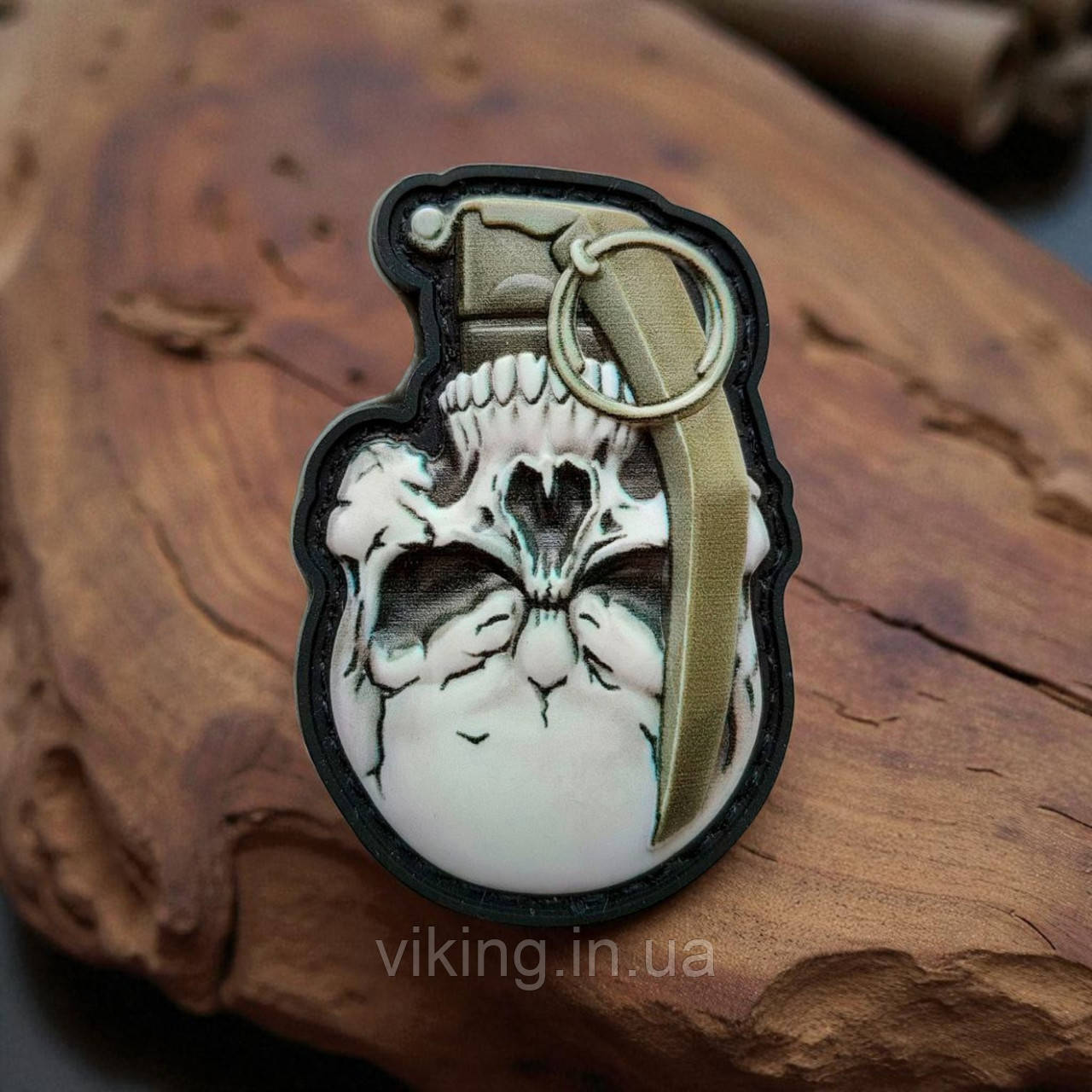 Патч / шеврон у вигляді Гранати в черепі, фото 1