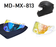 Скло шолома MD/MX-813 Revo Blue