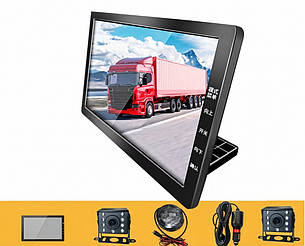 Комплект для вантажівок: 9" монітор +передня та задня камера
