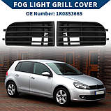 Решітка бампера права VW Golf V 04-09 GTi (Тайвань) закрита, з отвором 1K0853666S, фото 2