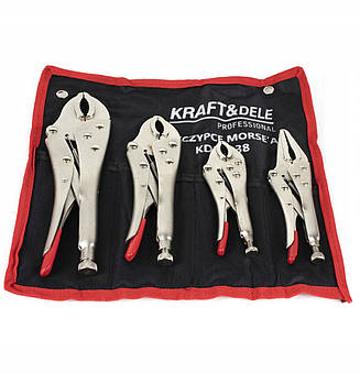 Набір зварювальних затискних кліщів Kraft&Dele KD10338, 4 шт
