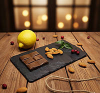 Сланцева тарілка для подачі 25*12,5 см ручної роботи