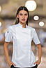 Кітель кухаря жіночий Arviko водовідштовхувальний на блискавці білий, фото 3