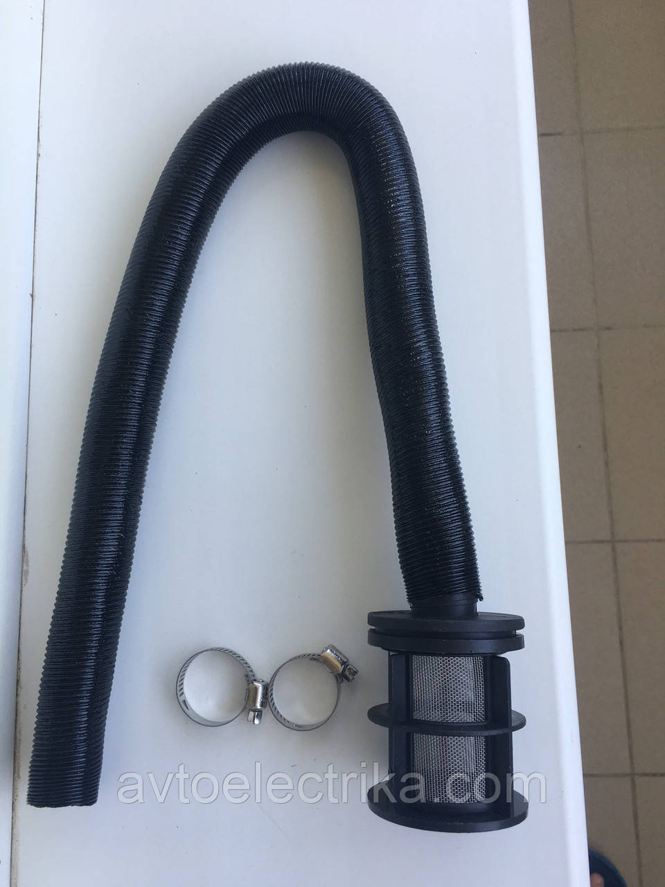 Гофра + фільтр Webasto Труба повітряна впускна автономного опалювача 25 мм Eberspacer 24,5 mm, фото 1