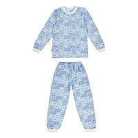 Піжама дитяча тепла GABBI Тепла-1 Блакитний на зріст 80 (10916)