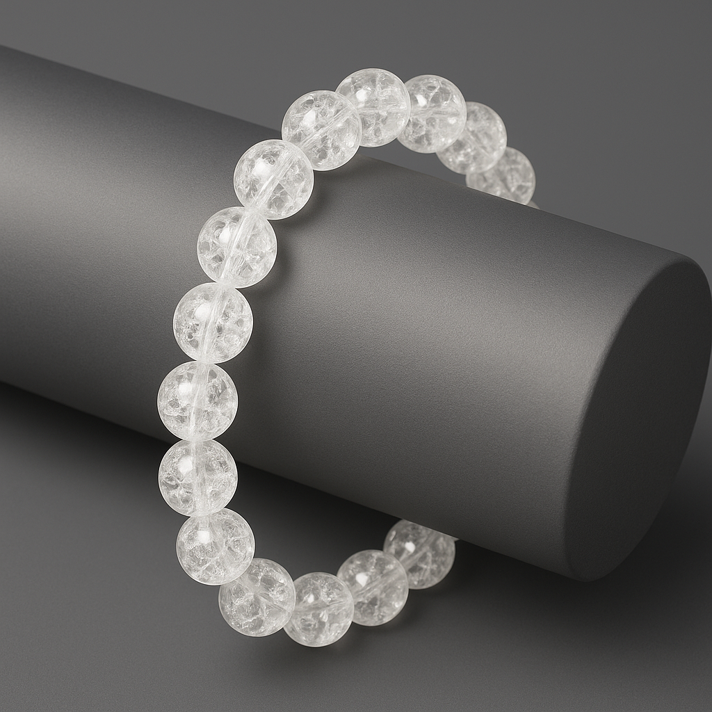 Кракле-кварц Ø10 браслет, 0194ТК, фото 1