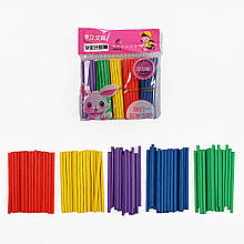 C 73209 Набір навчальних паличок для цифри 100 штук: дерев'яні, кольорові, для дітей, у пакеті