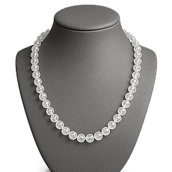 Кракле-кварц Ø8 намисто, 0567ОК