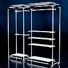 Стійка "PENELOPE ODISSEY" 2400х2030х480мм. Рейл вішало для одягу, стелаж поличний з вішалками та полицями, фото 2