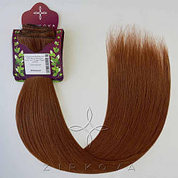 Натуральне Слов'янське Волосся на Заколках 55-60 см 110 грам, Рудий №1265