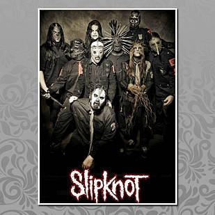 Плакат А3 Рок Slipknot