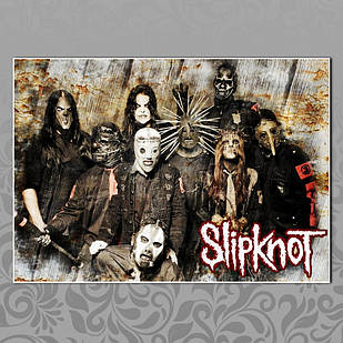 Плакат А3 Рок Slipknot 006