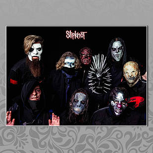 Плакат А3 Рок Slipknot 009
