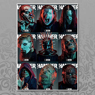 Плакат А3 Рок Slipknot 015