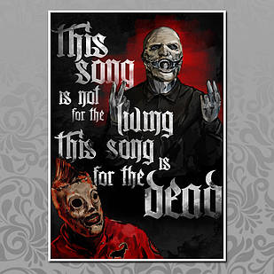 Плакат А3 Рок Slipknot 016