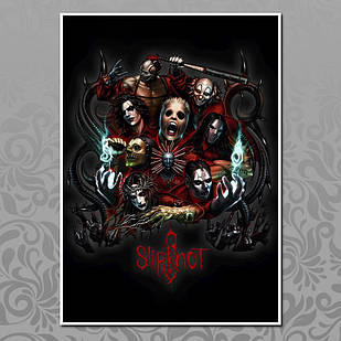 Плакат А3 Рок Slipknot 023