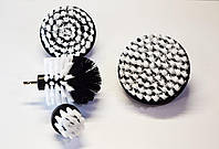 Мягкие щетки насадки для химчистки ткани салона на шуруповёрт/дрель