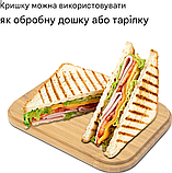 Ланч-бокс nicelock з нержавіючої сталі з бамбуковою кришкою, розділювачем та складними приборами, 1200 мл, фото 6