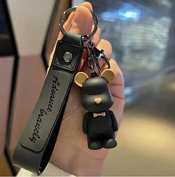 Брелок "Ведмежа - джентельмен", чорний