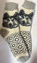 Шкарпетки чоловічі шерстяні з орнаментом та малюнком