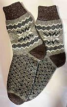 Шкарпетки чоловічі шерстяні з орнаментом та малюнком