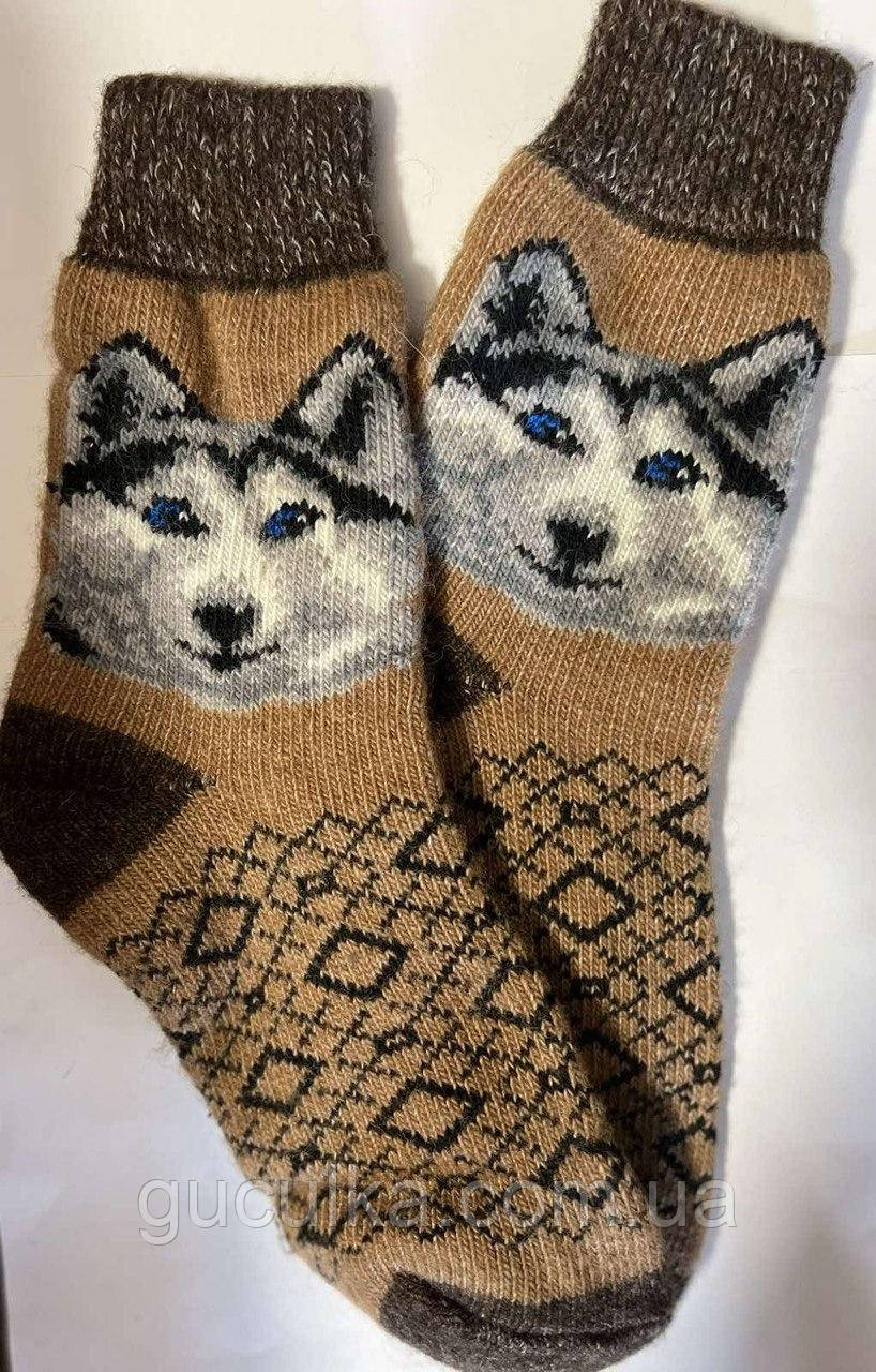 Шкарпетки чоловічі шерстяні з орнаментом та малюнком, фото 1