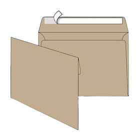 Конверт С5 (0+0) крафт 230х160 мм  (500)