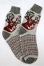 Шкарпетки чоловічі шерстяні з орнаментом та малюнком