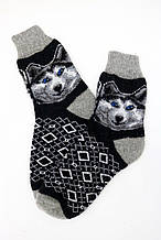 Шкарпетки чоловічі шерстяні з орнаментом та малюнком