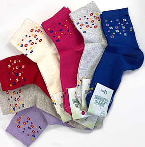 Шкарпетки жіночі класичні стрейч кольорове асорті 23-25 р. (12 пар!) (Демісезонні) Варос