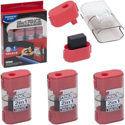 Чинка з контейнером і з гумкою Daimarse DMS-079/080/93347, фото 1