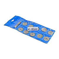 Набір алмазних дисків D= 20 мм (10 дисків+ 2 тримача) d=3 мм
