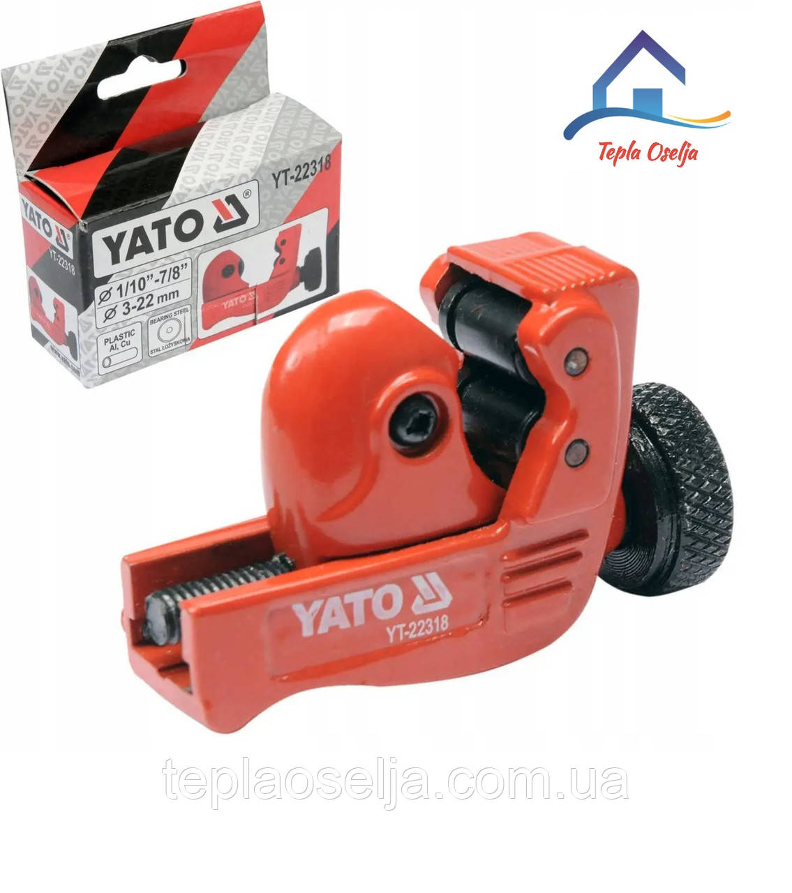 Труборіз для труб 3-22 мм, YATO YT-22318, фото 1