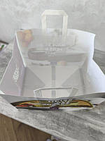 Крафт пакет з пласкими ручками з широким дном 350*270*260 мм для кондитерів, папір 100 г/м2, фото 3