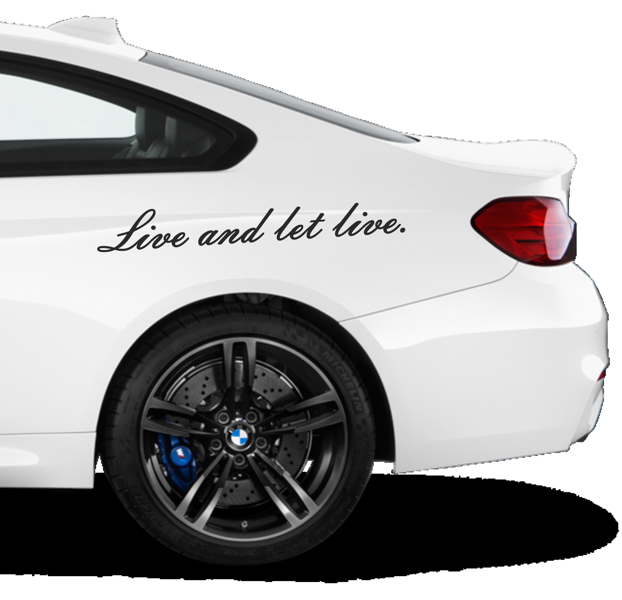 Наклейка Live and let live. Живи и дай жить другим. 45*6 см, фото 1