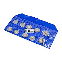Набір алмазних дисків D= 25 мм (10 дисків+ 2 тримача) d=3 мм