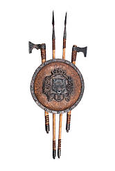 Ексклюзивний набір: декоративний панно + 2 елементи з наконечником + 2 топорики