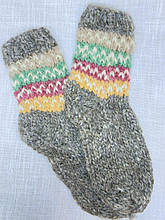 Гуцульські шкарпетки-капчури з натуральної вовни ручної роботи для дорослих