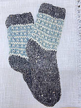 Гуцульські шкарпетки-капчури з натуральної шерсті ручної роботи для дорослих