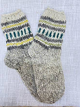 Гуцульські шкарпетки з натуральної вовни ручної роботи для дорослих